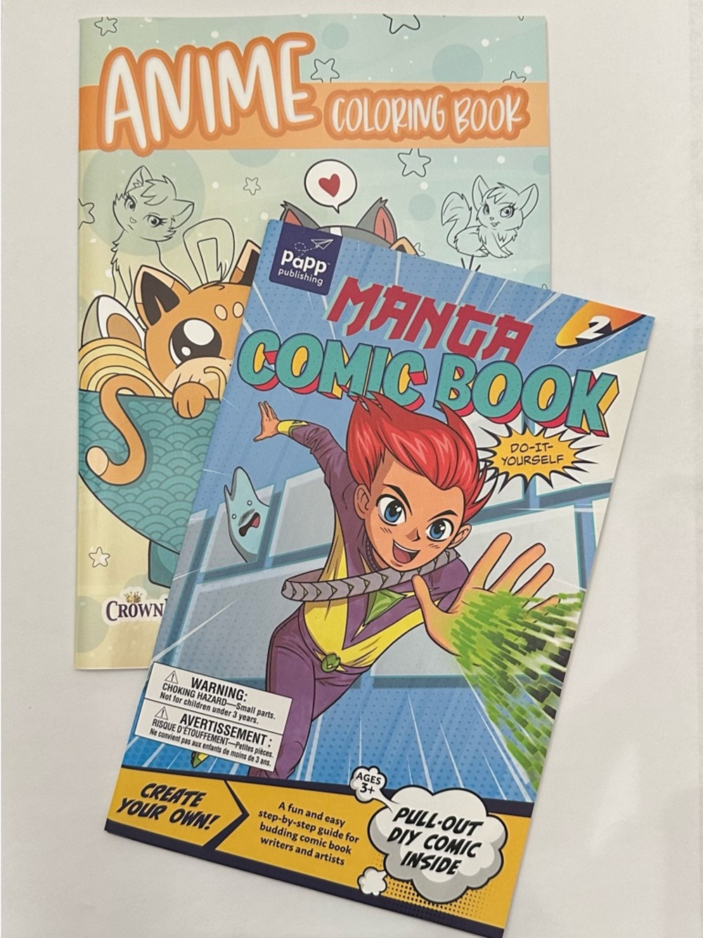Manga Comic Book DIY and Anime Coloring Book Bundle